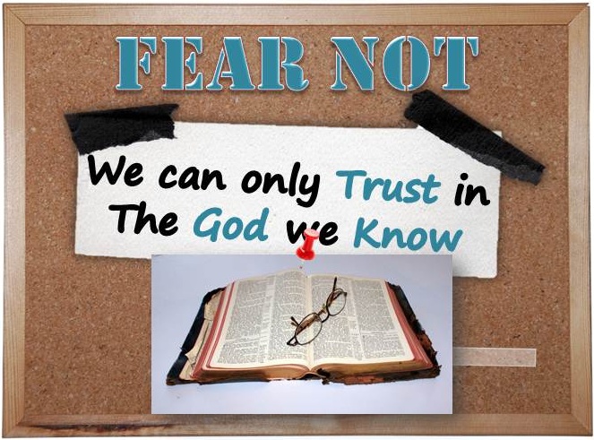 Can only trust God you know